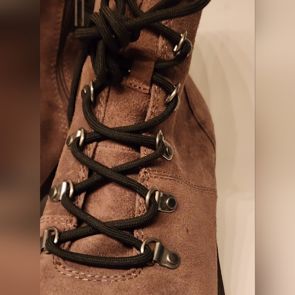 Lucky Brand Dareek leather combat boots in Falcon gray size 9 - Picture 9 of 14